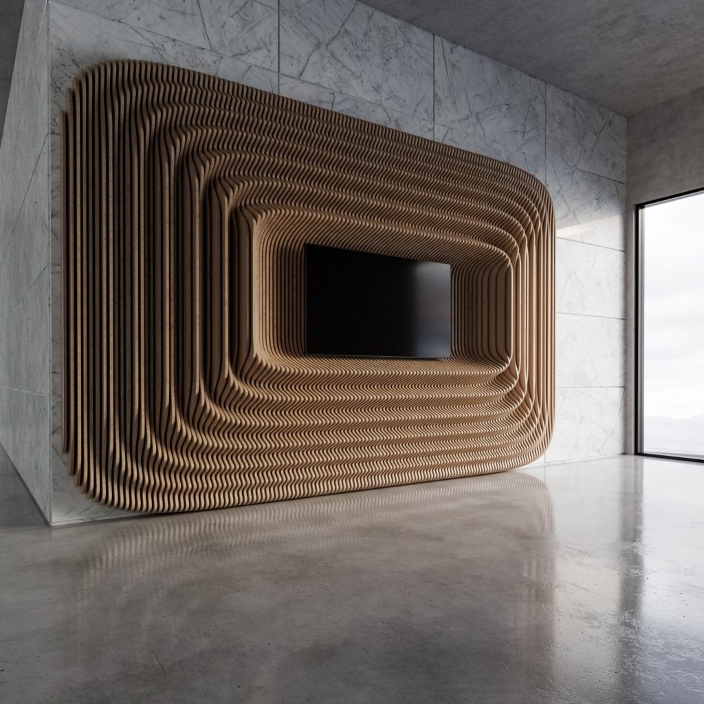 Parametric Wall Art Masterpiece | Innovative Modern Interiors