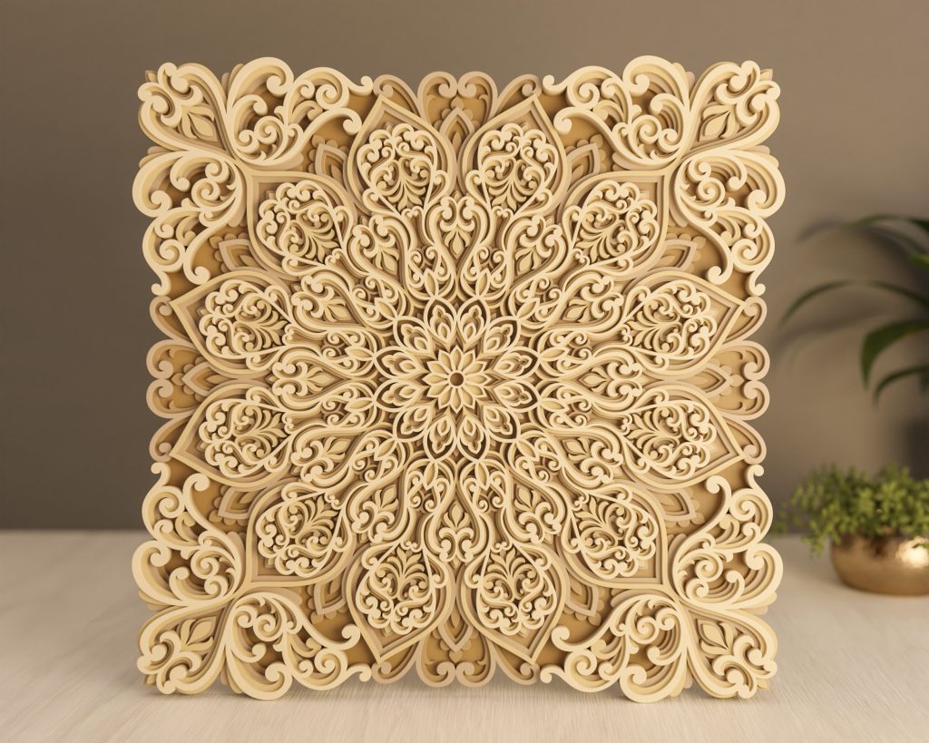 Mandala Wall Art | Enchanting 3D Geometry