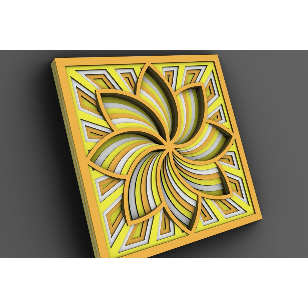 Mandala Wall Art | Enchanting 3D Geometry