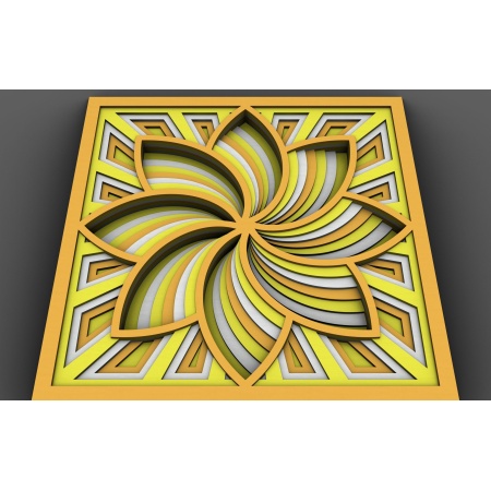 Mandala Wall Art | Enchanting 3D Geometry - Image 3