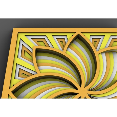 Mandala Wall Art | Enchanting 3D Geometry - Image 5