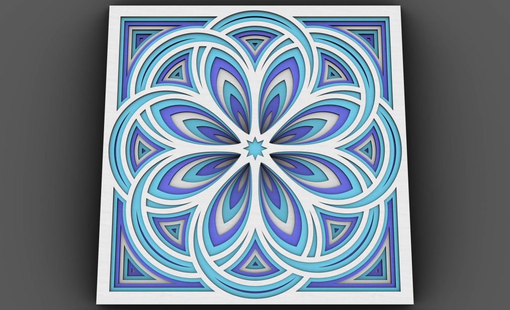 Mandala Wall Art | Enchanting 3D Geometry