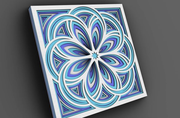 Mandala Wall Art | Enchanting 3D Geometry - Image 2