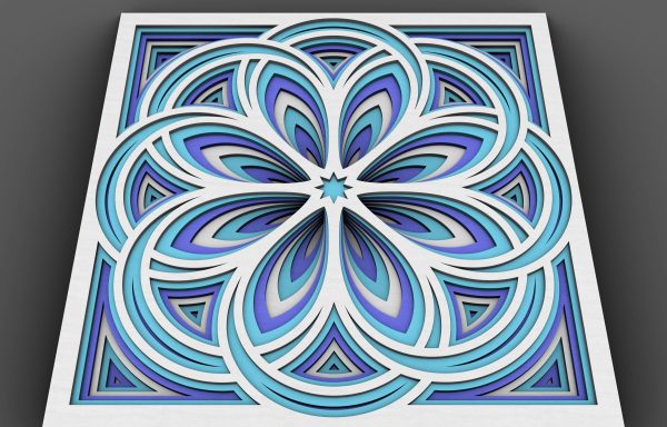 Mandala Wall Art | Enchanting 3D Geometry - Image 3