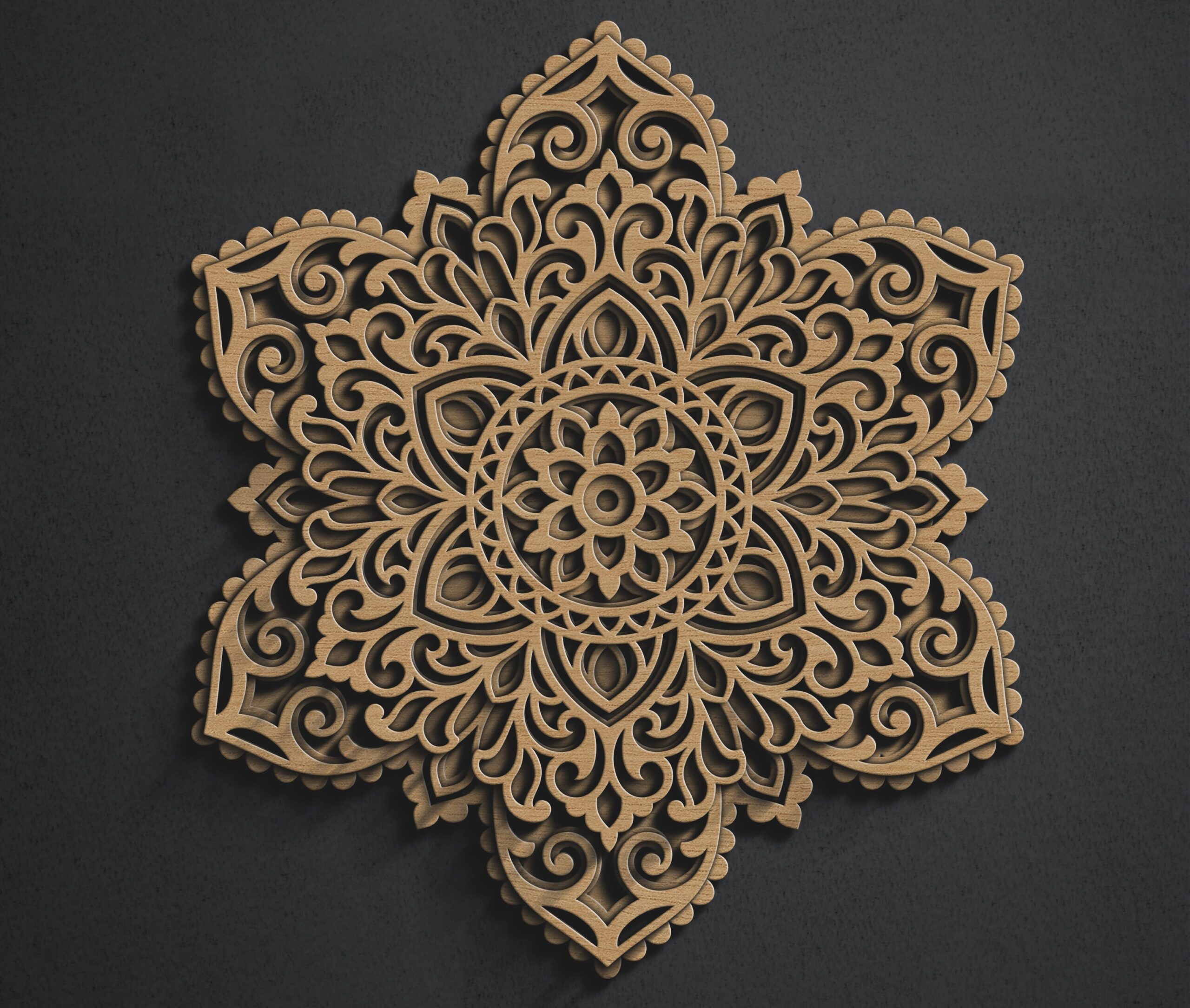 Mandala Wall Art | Enchanting 3D Geometry