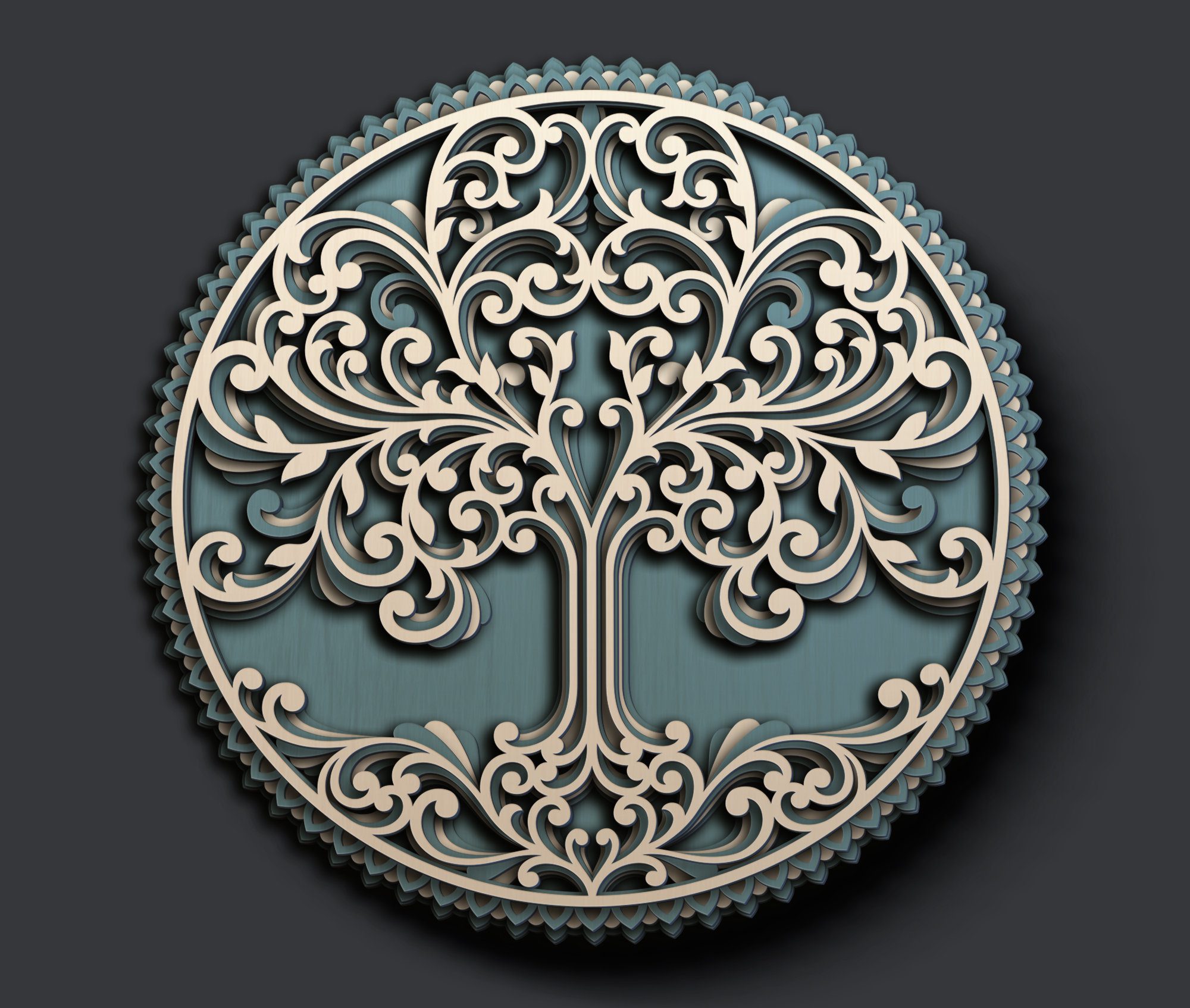 Mandala Wall Art | Enchanting 3D Geometry