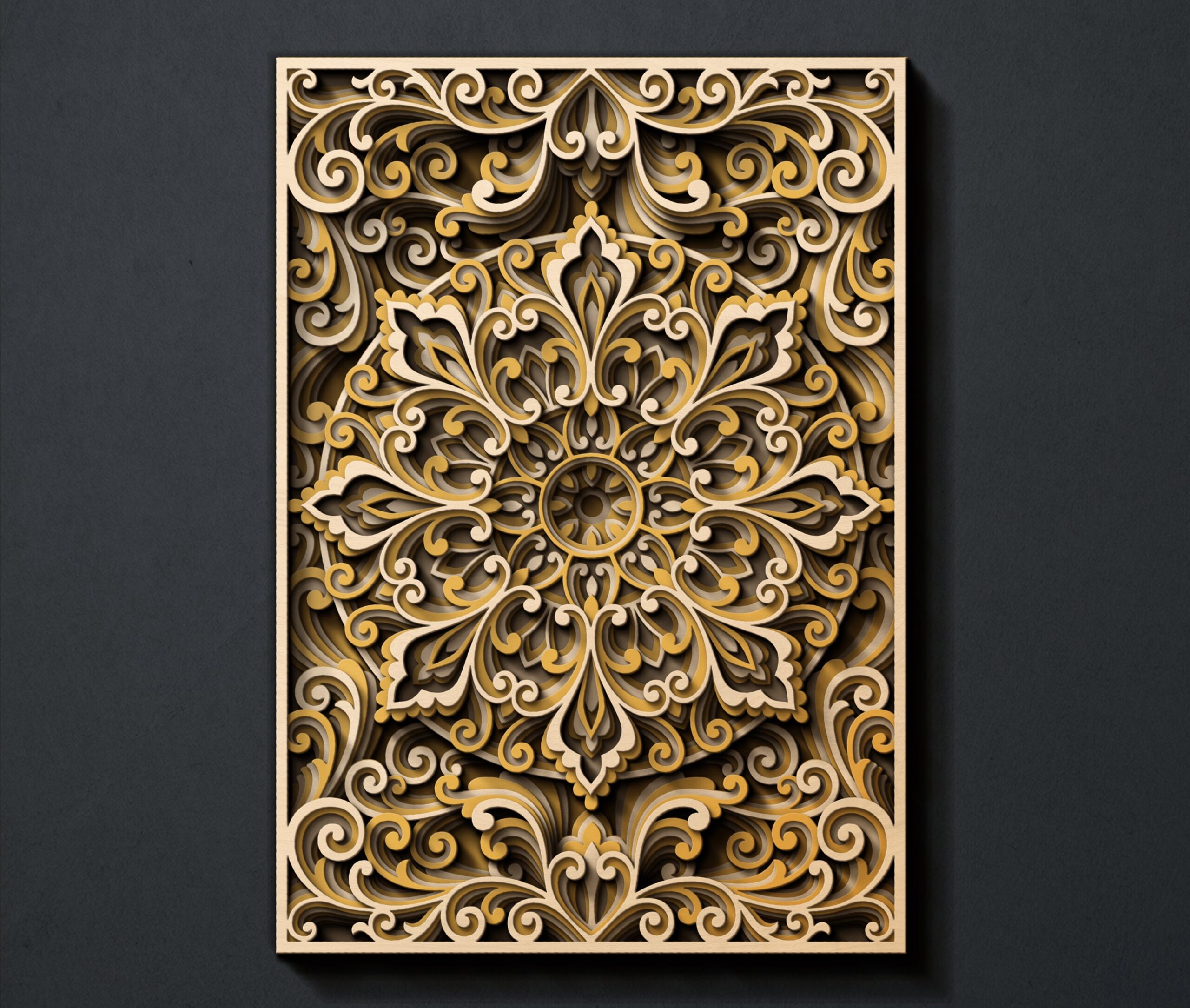 Mandala Wall Art | Enchanting 3D Geometry