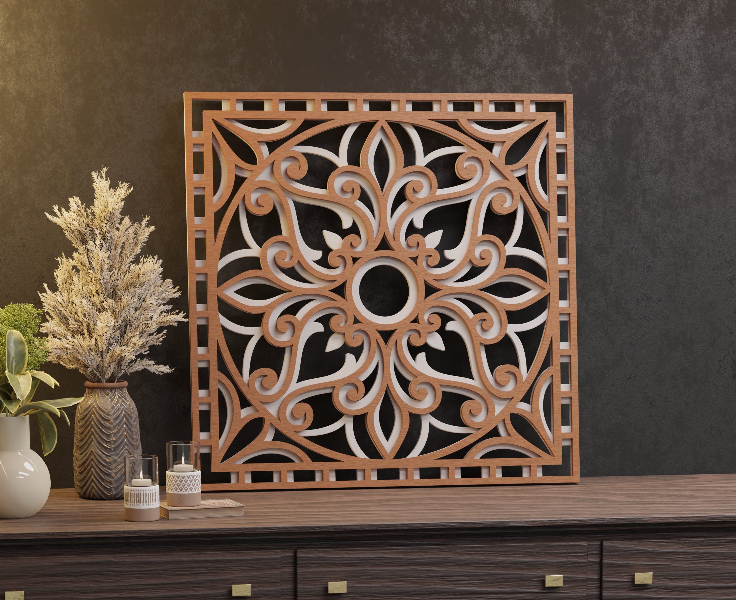 Mandala Wall Art | Enchanting 3D Geometry
