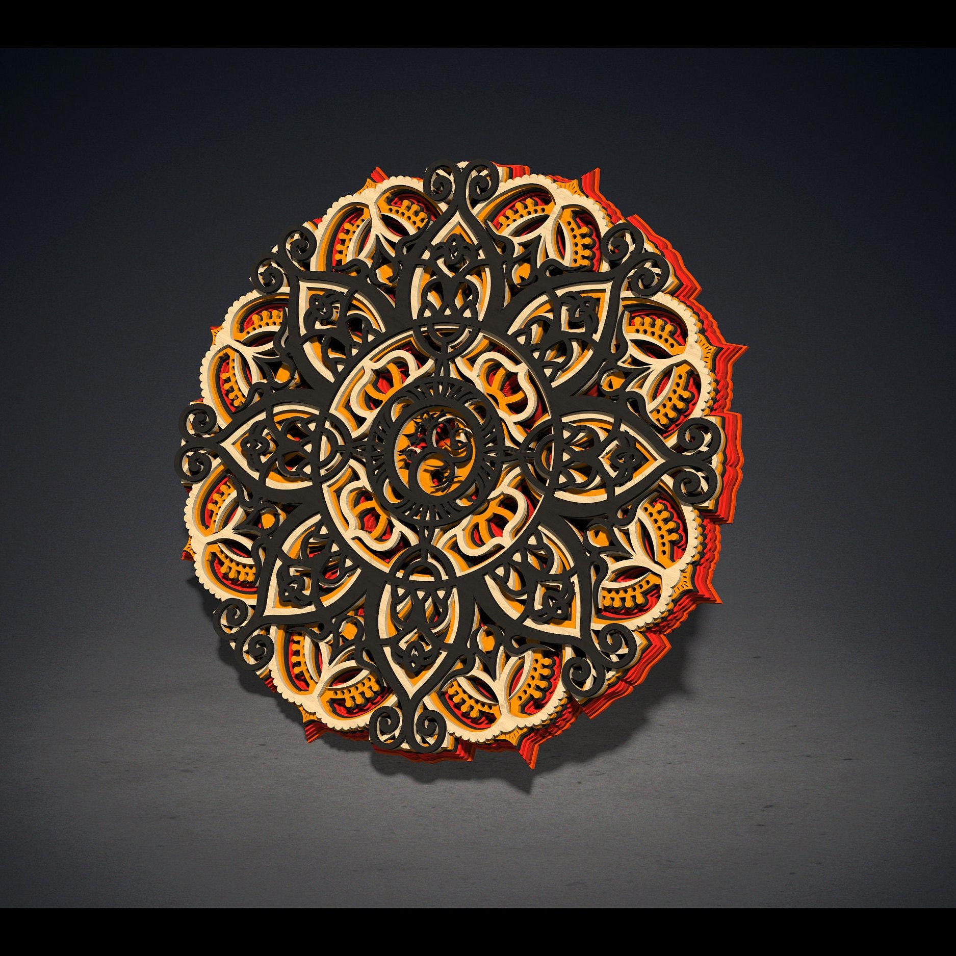 Mandala Wall Art | Enchanting 3D Geometry
