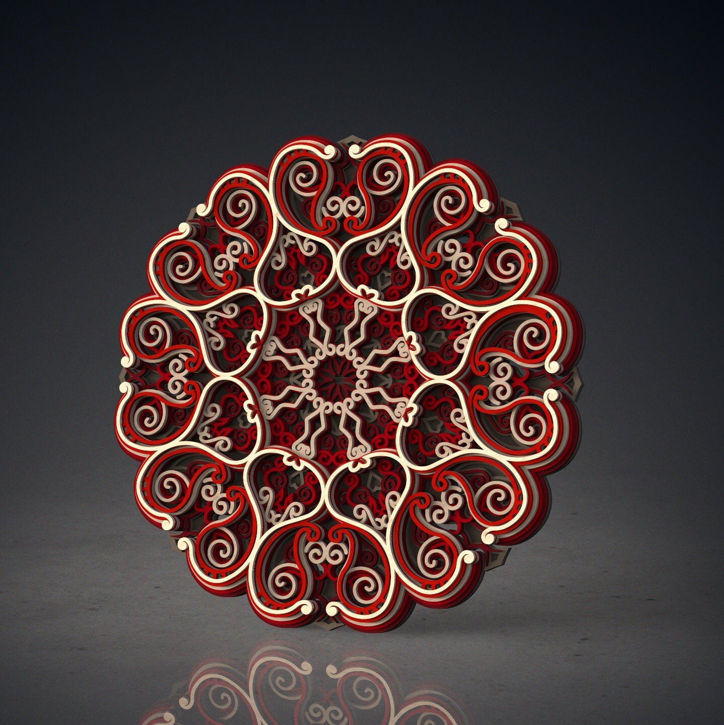 Mandala Wall Art | Enchanting 3D Geometry