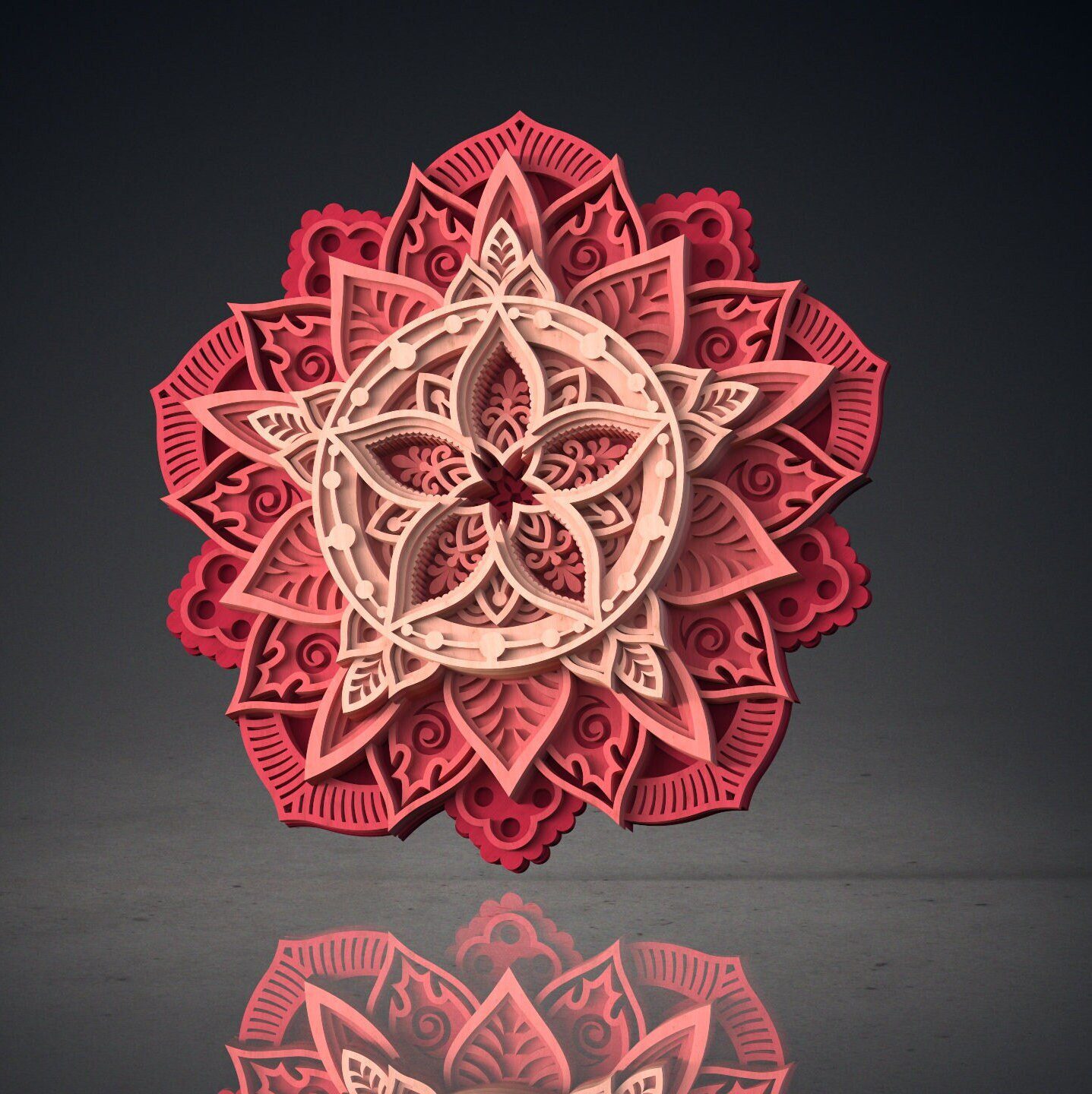 Mandala Wall Art | Enchanting 3D Geometry