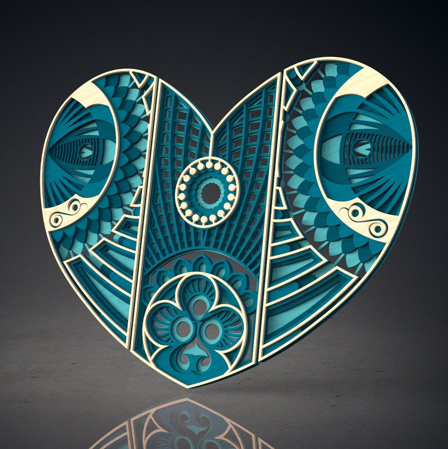 Mandala Wall Art | Enchanting 3D Geometry