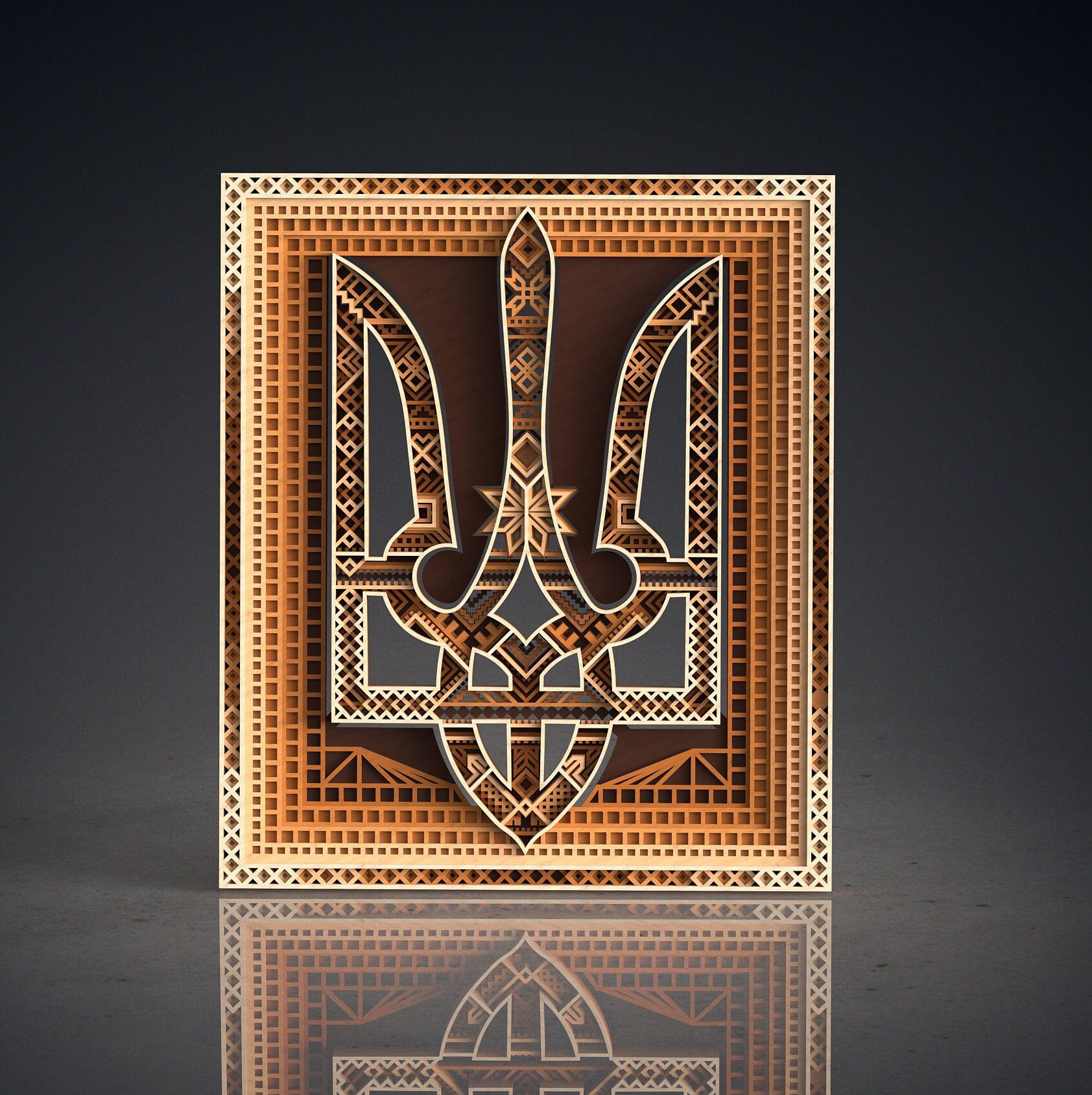 Mandala Wall Art | Enchanting 3D Geometry