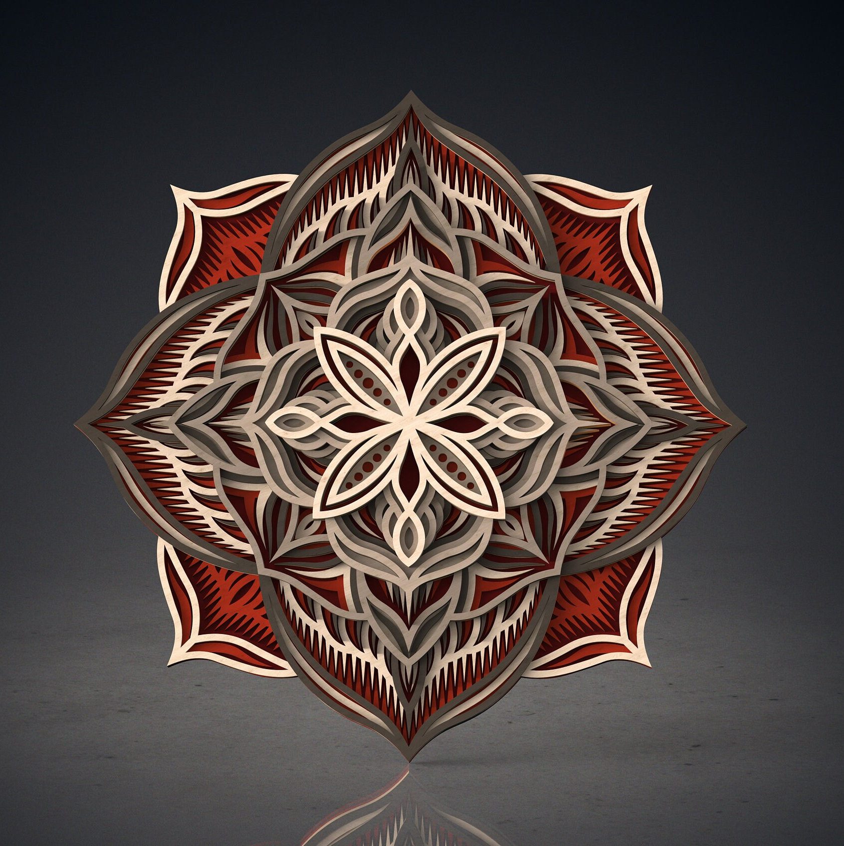 Mandala Wall Art | Enchanting 3D Geometry