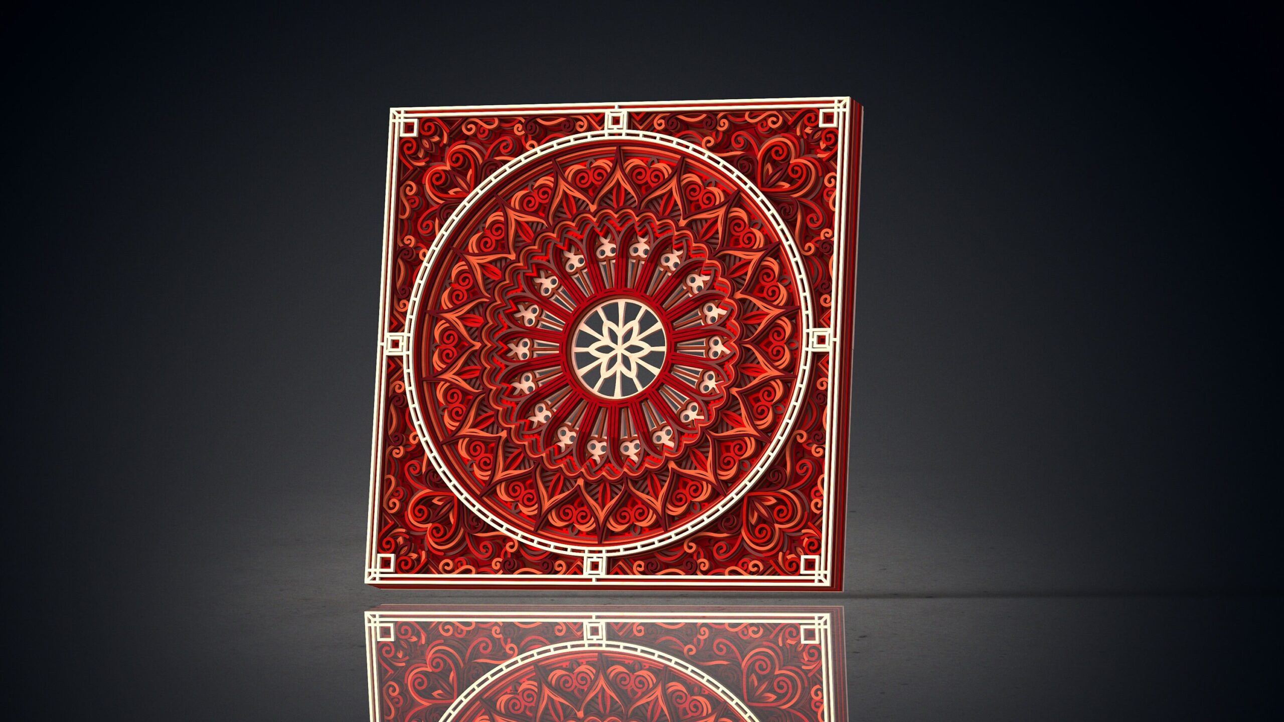 Mandala Wall Art | Enchanting 3D Geometry