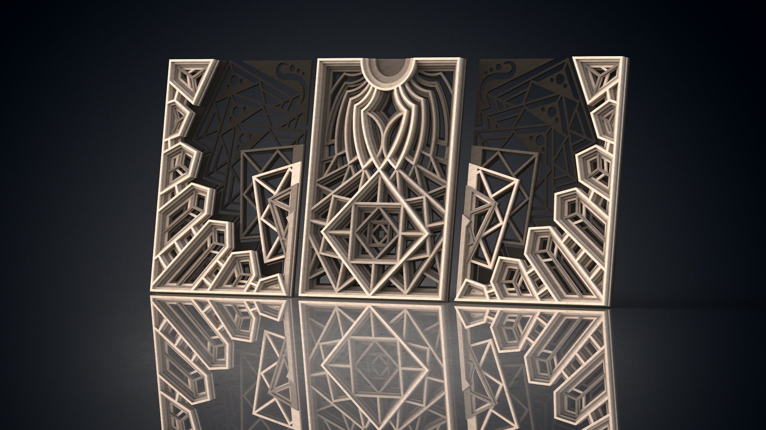 Mandala Wall Art | Enchanting 3D Geometry
