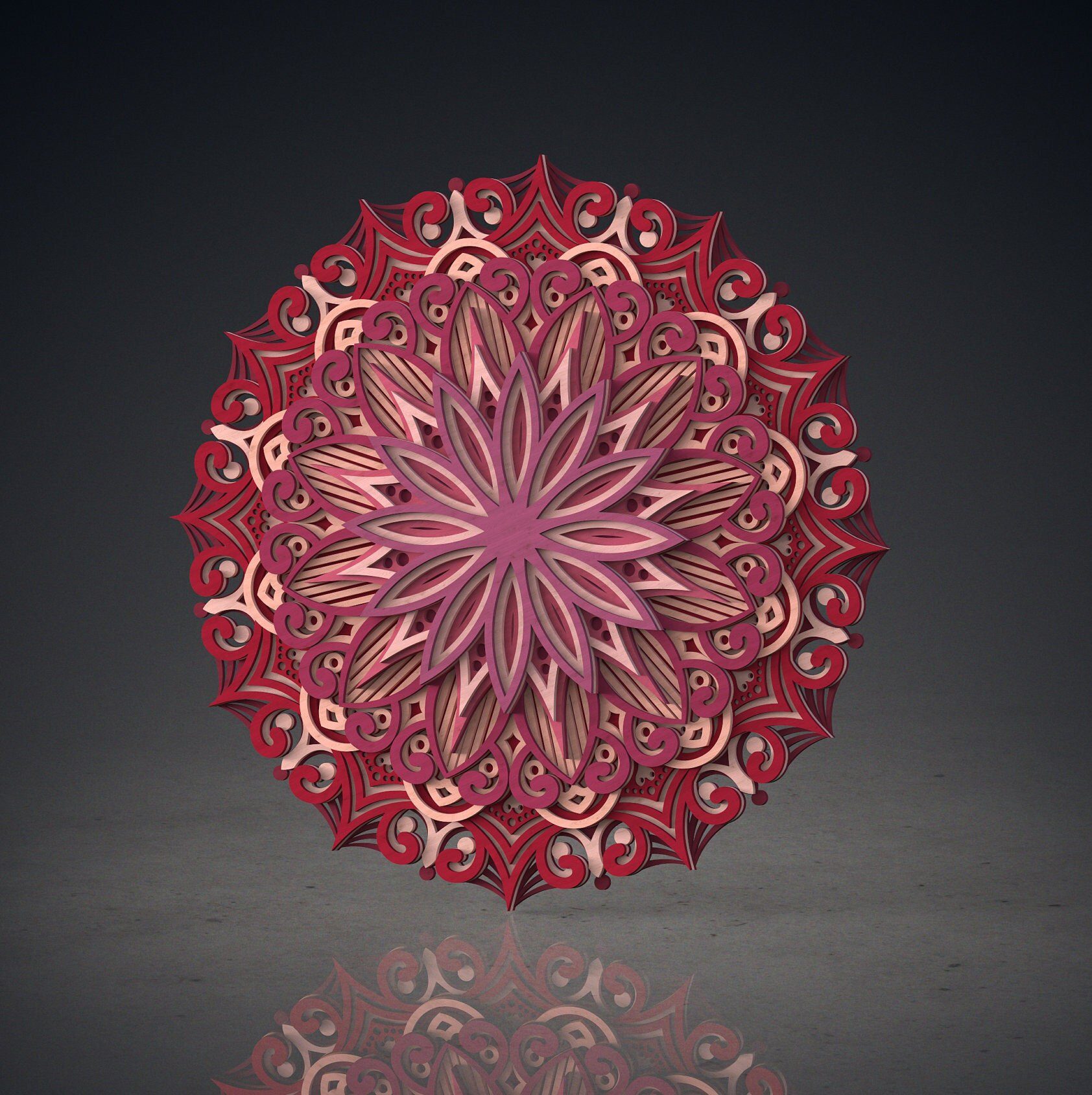 Mandala Wall Art | Enchanting 3D Geometry