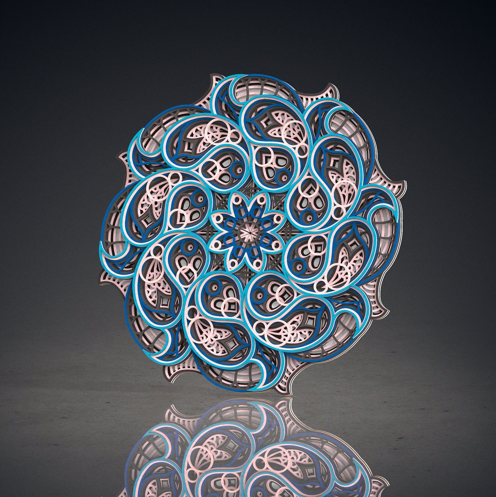 Mandala Wall Art | Enchanting 3D Geometry