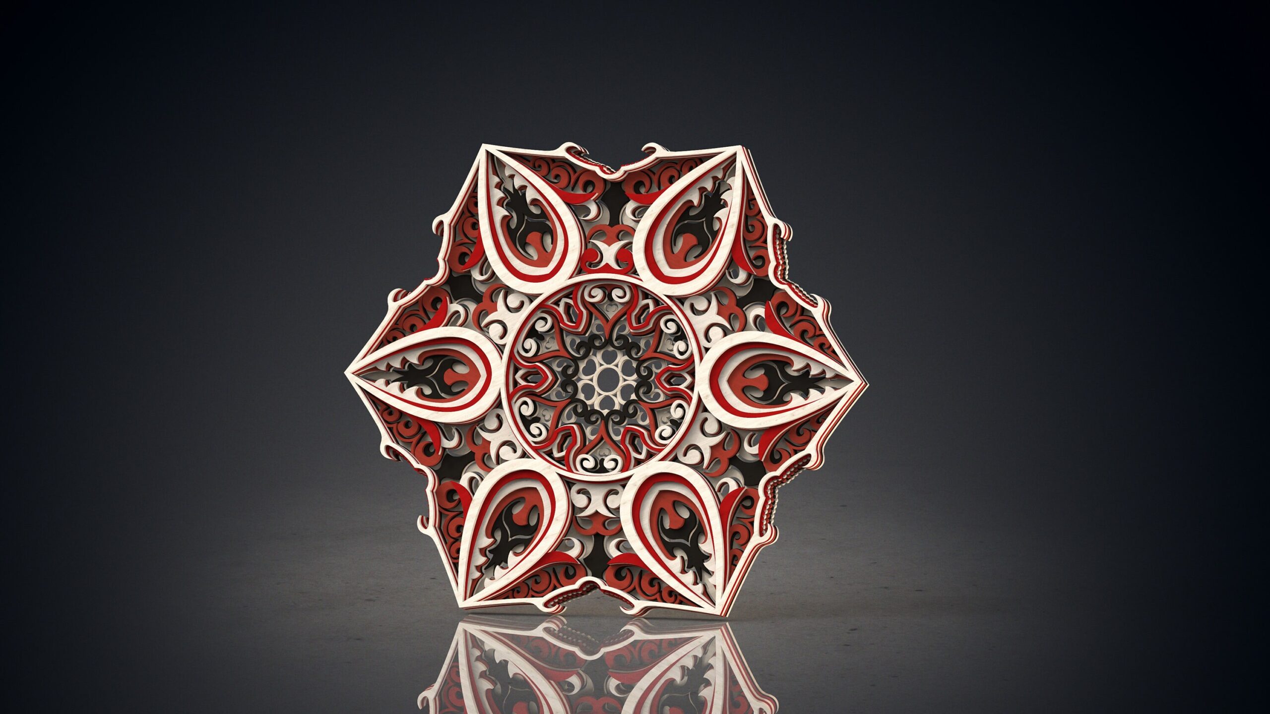 Mandala Wall Art | Enchanting 3D Geometry
