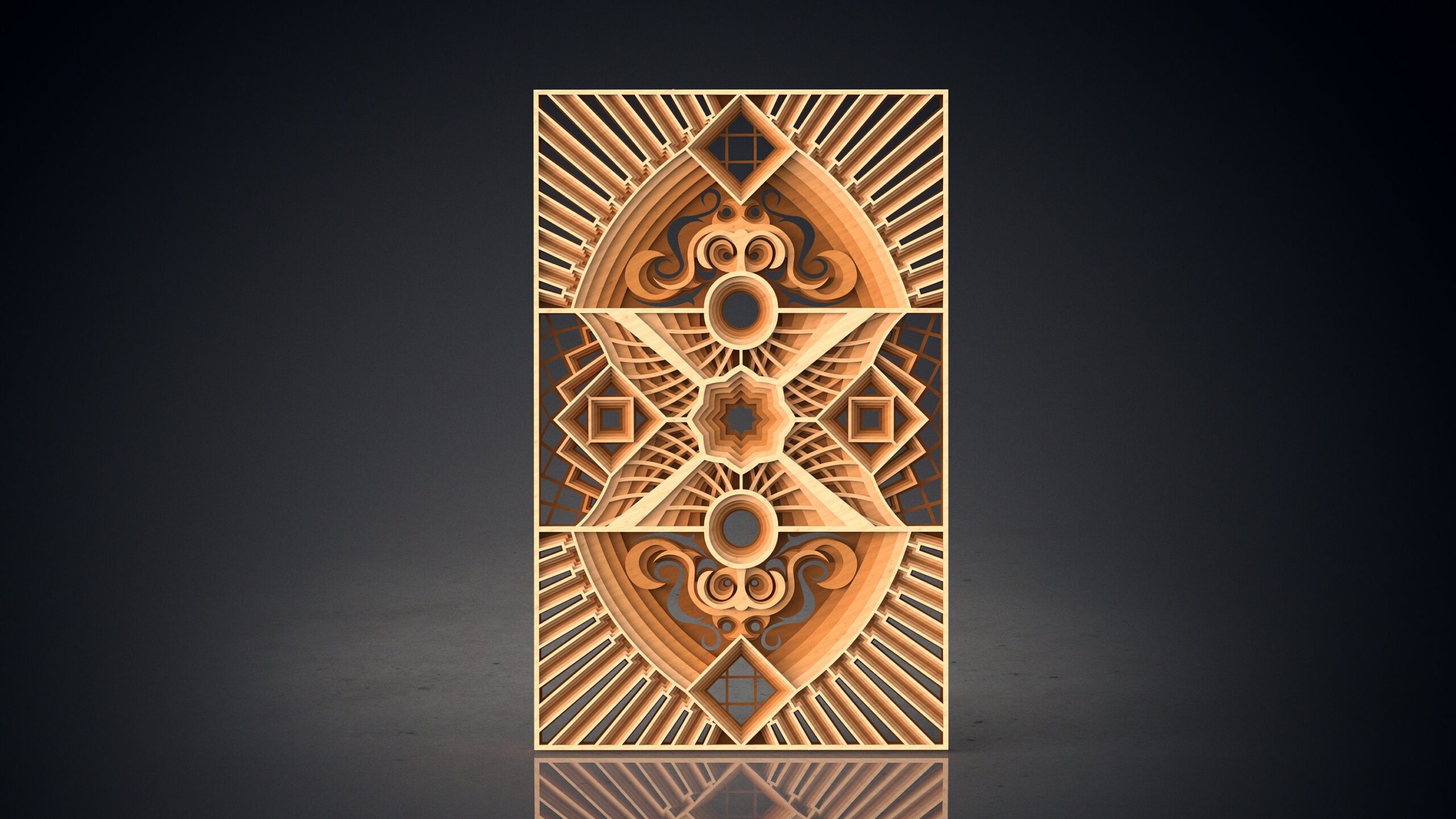 Mandala Wall Art | Enchanting 3D Geometry