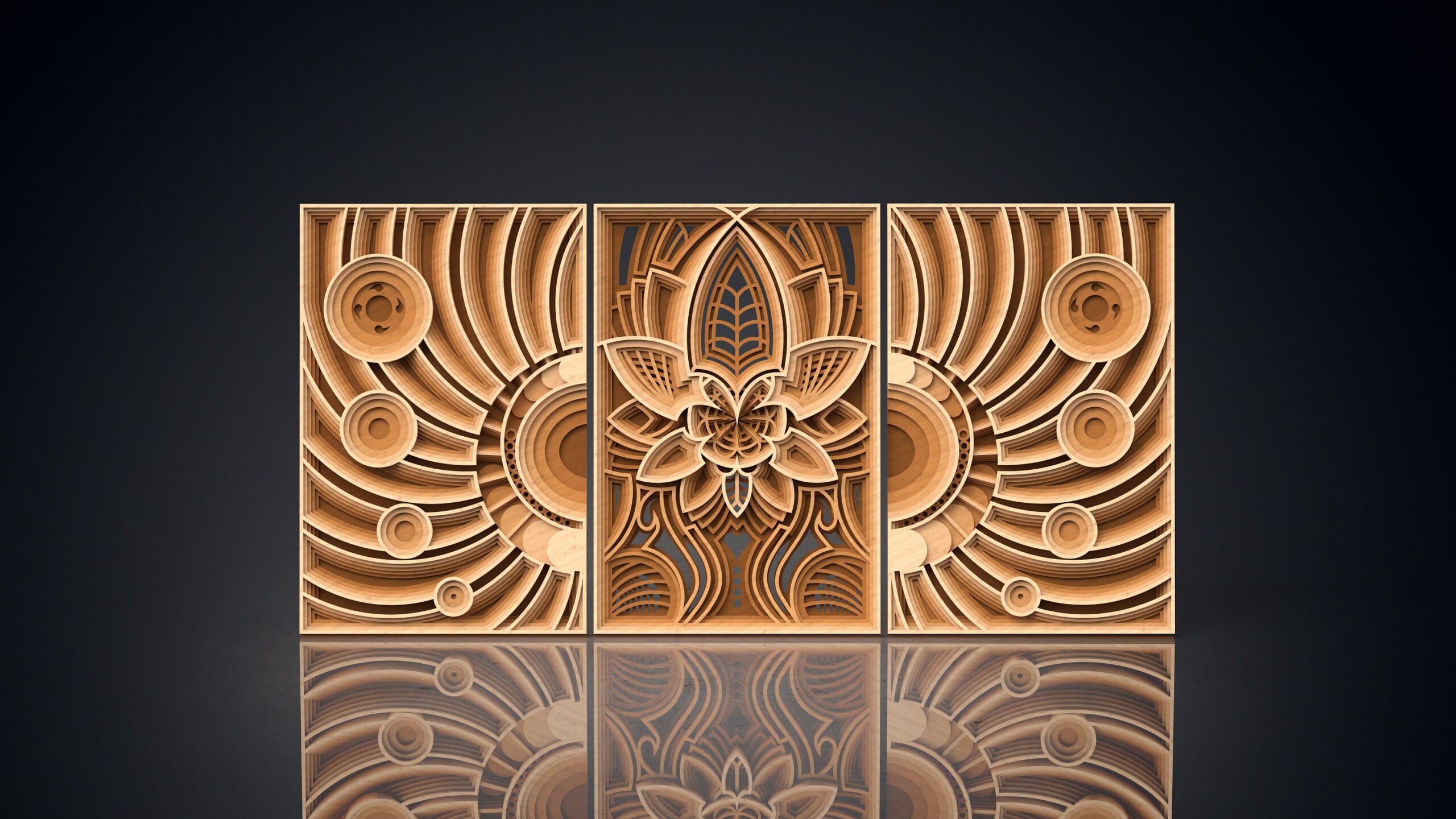 Mandala Wall Art | Enchanting 3D Geometry