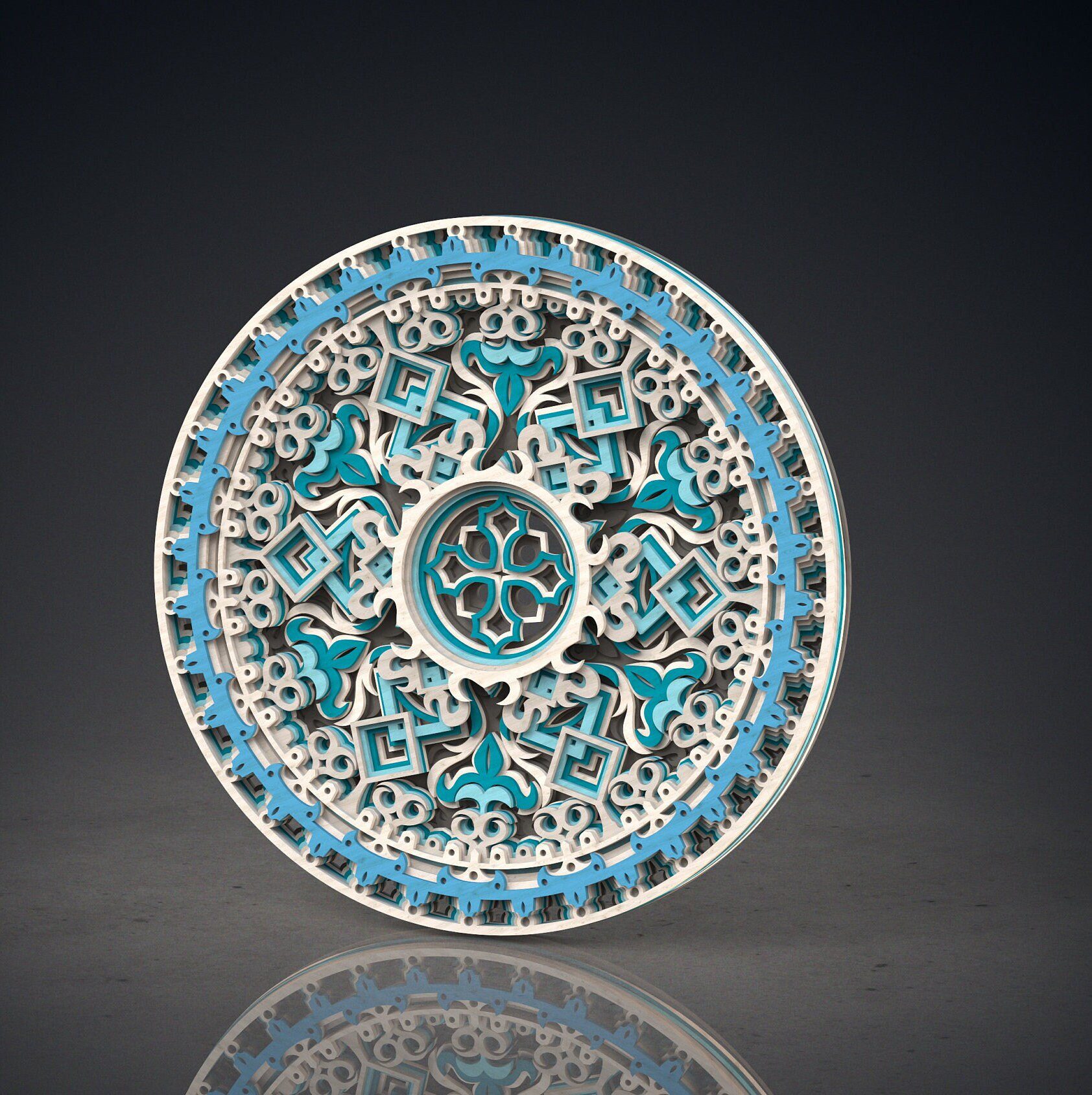 Mandala Wall Art | Enchanting 3D Geometry