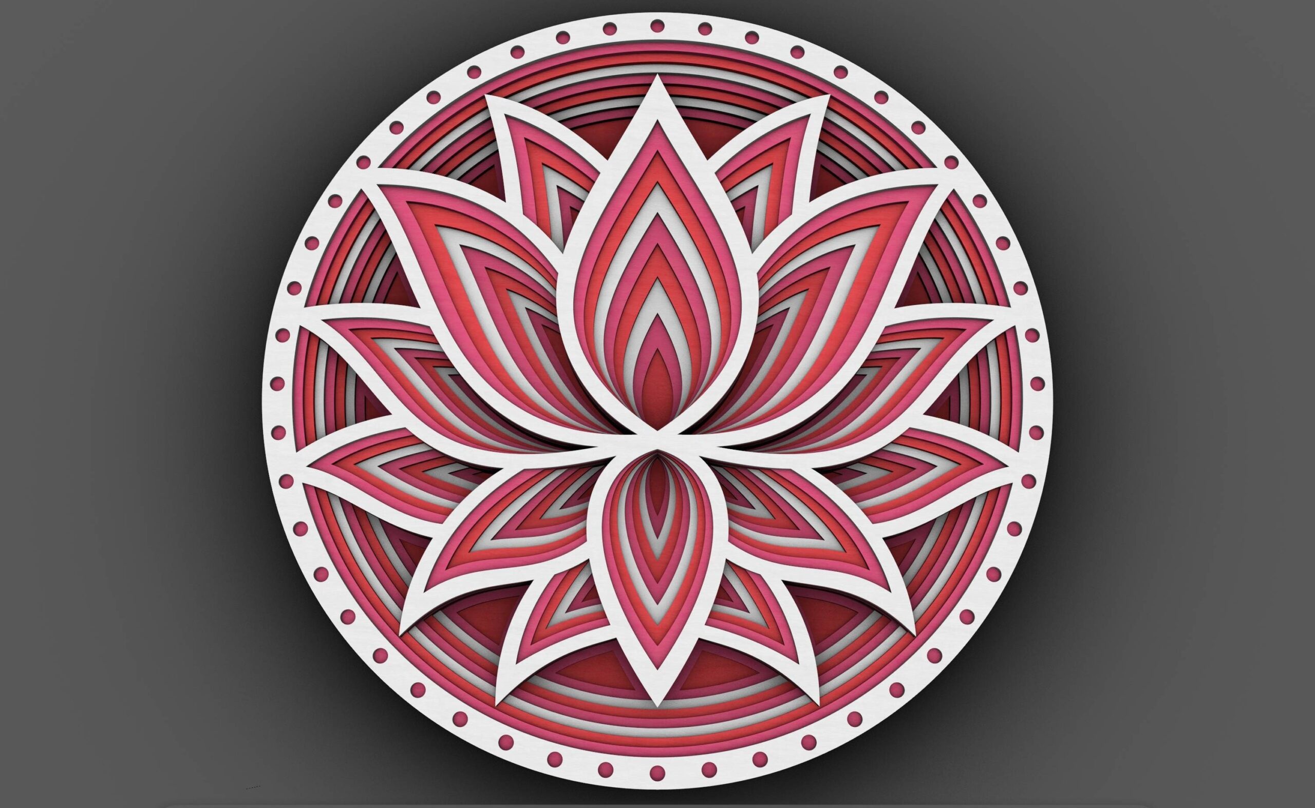 Mandala Wall Art | Enchanting 3D Geometry
