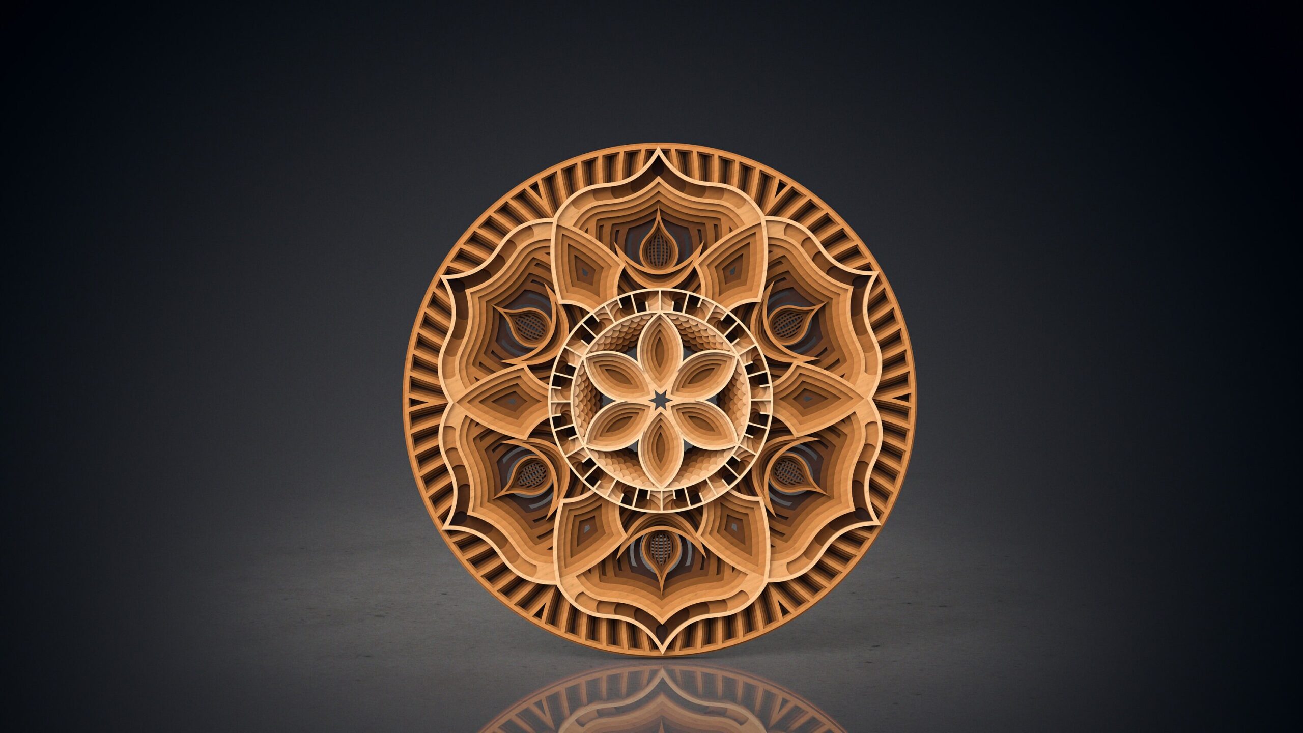 Mandala Wall Art | Enchanting 3D Geometry