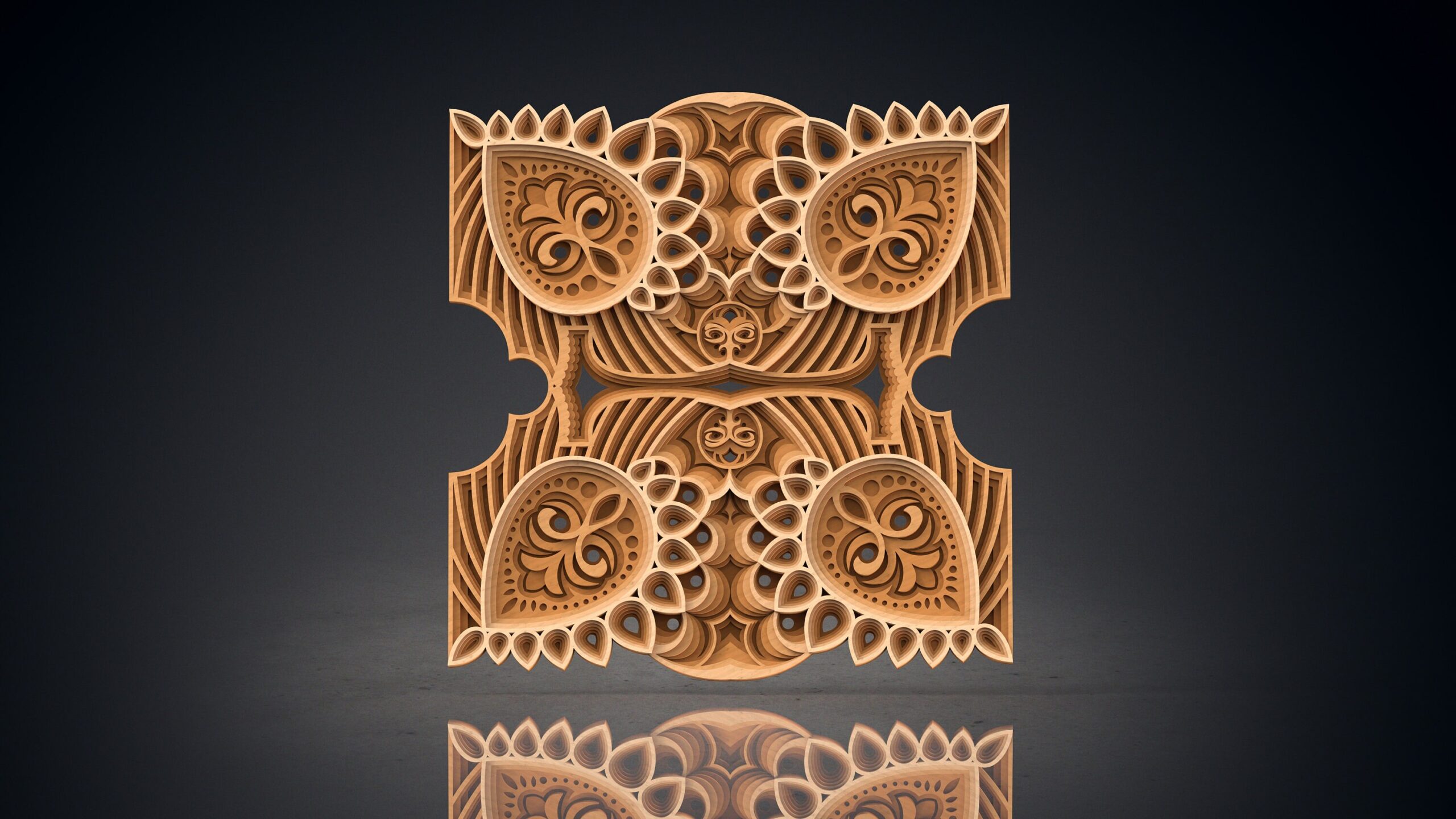 Mandala Wall Art | Enchanting 3D Geometry