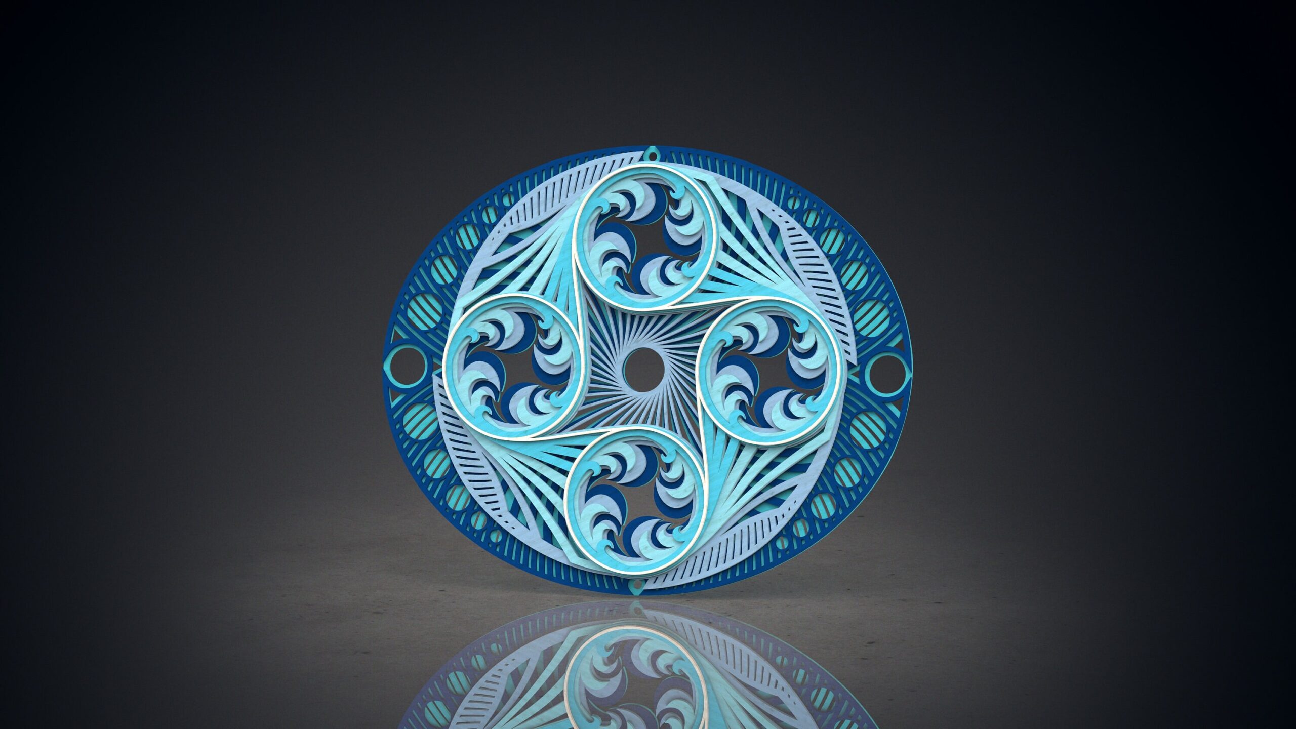 Mandala Wall Art | Enchanting 3D Geometry