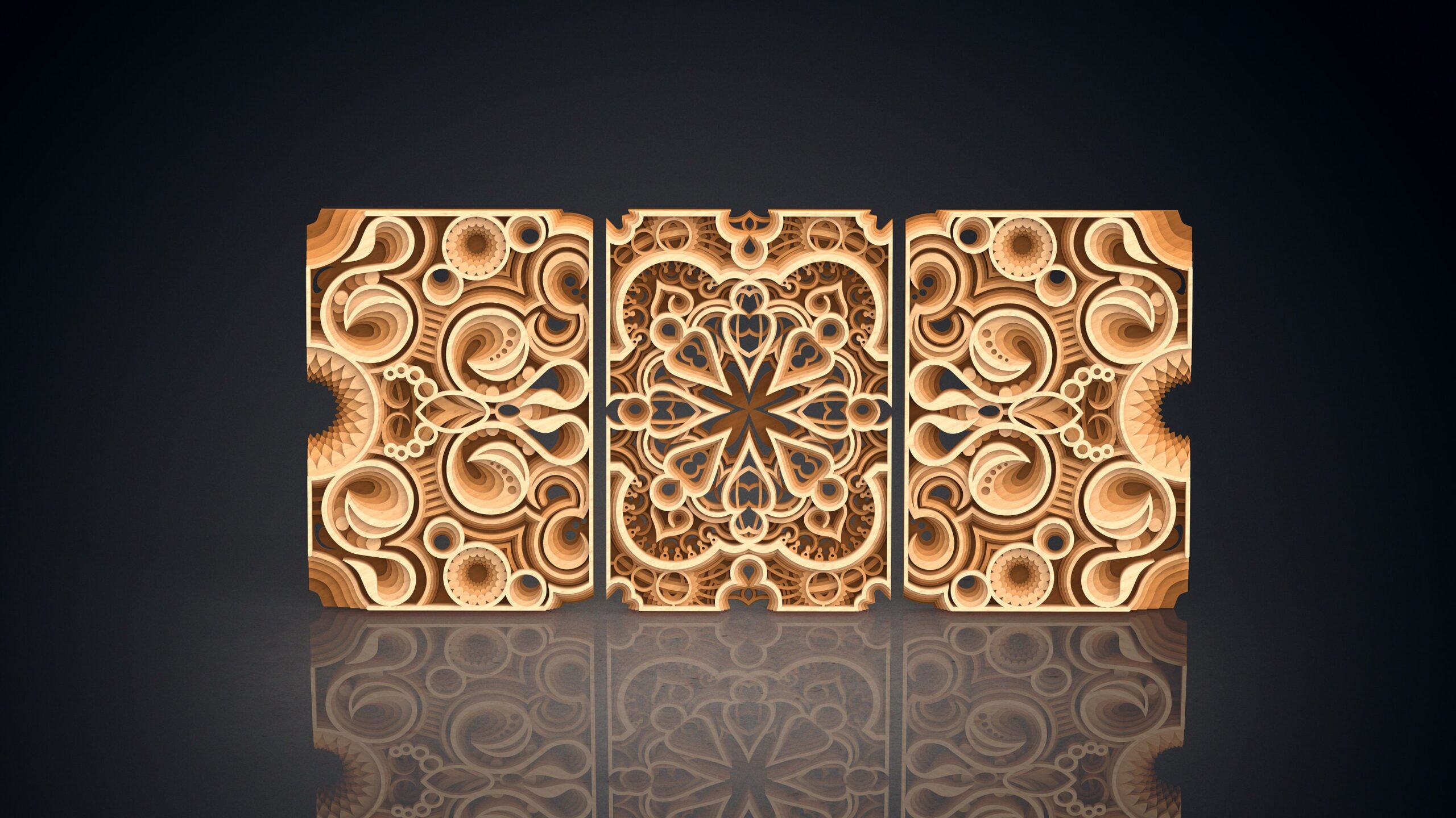 Mandala Wall Art | Enchanting 3D Geometry