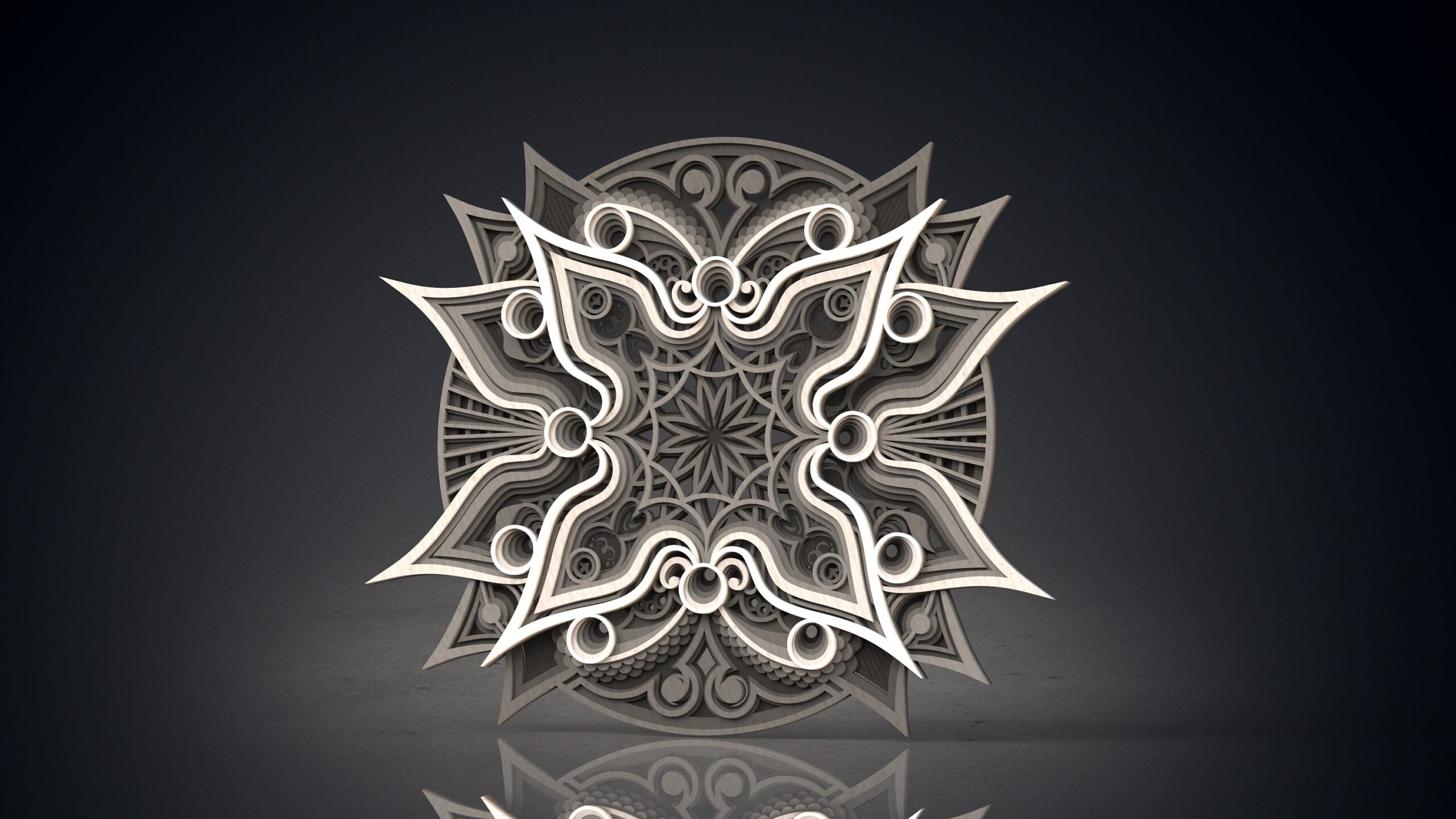 Mandala Wall Art | Enchanting 3D Geometry