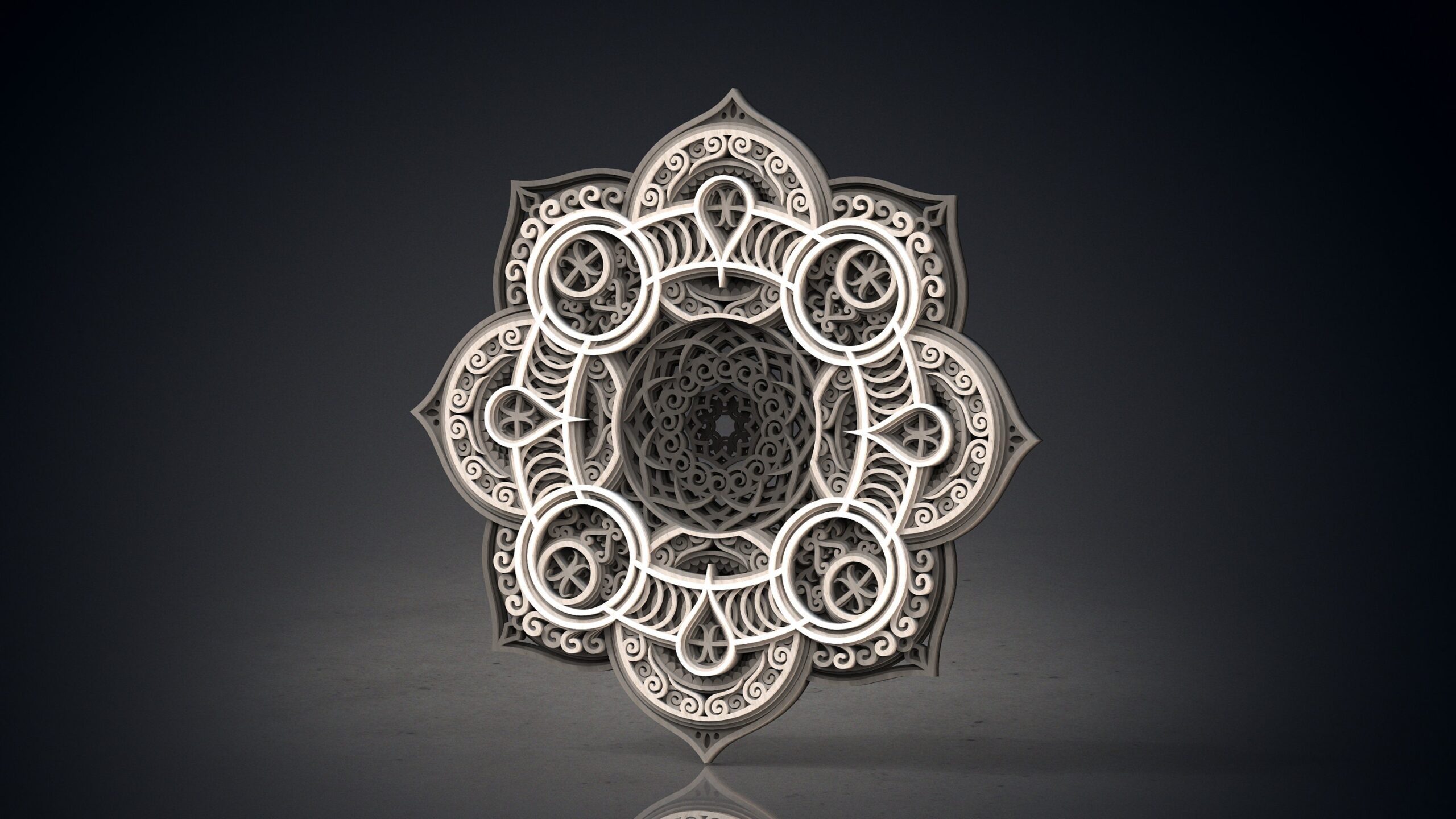 Mandala Wall Art | Enchanting 3D Geometry